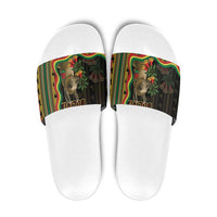 Bolivia Slide Sandals The Llama With Kantuta Over Andean Patterns - Wonder Print Shop