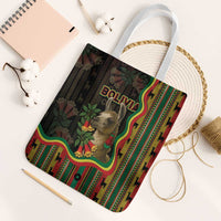 Bolivia Tote Bag The Llama With Kantuta Over Andean Patterns - Wonder Print Shop