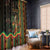 Bolivia Window Curtain The Llama With Kantuta Over Andean Patterns - Wonder Print Shop