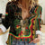 Bolivia Women Casual Shirt The Llama With Kantuta Over Andean Patterns - Wonder Print Shop