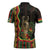 Bolivia Zipper Polo Shirt The Llama With Kantuta Over Andean Patterns - Wonder Print Shop