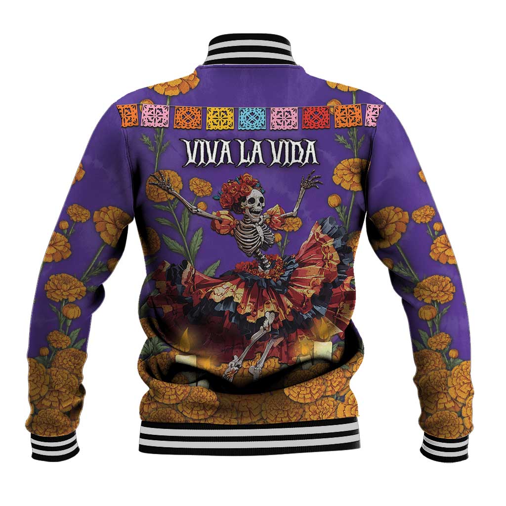 Day Of The Dead Baseball Jacket Viva La Vida - Wonder Print Shop