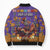Day Of The Dead Bomber Puffer Jacket Viva La Vida - Wonder Print Shop