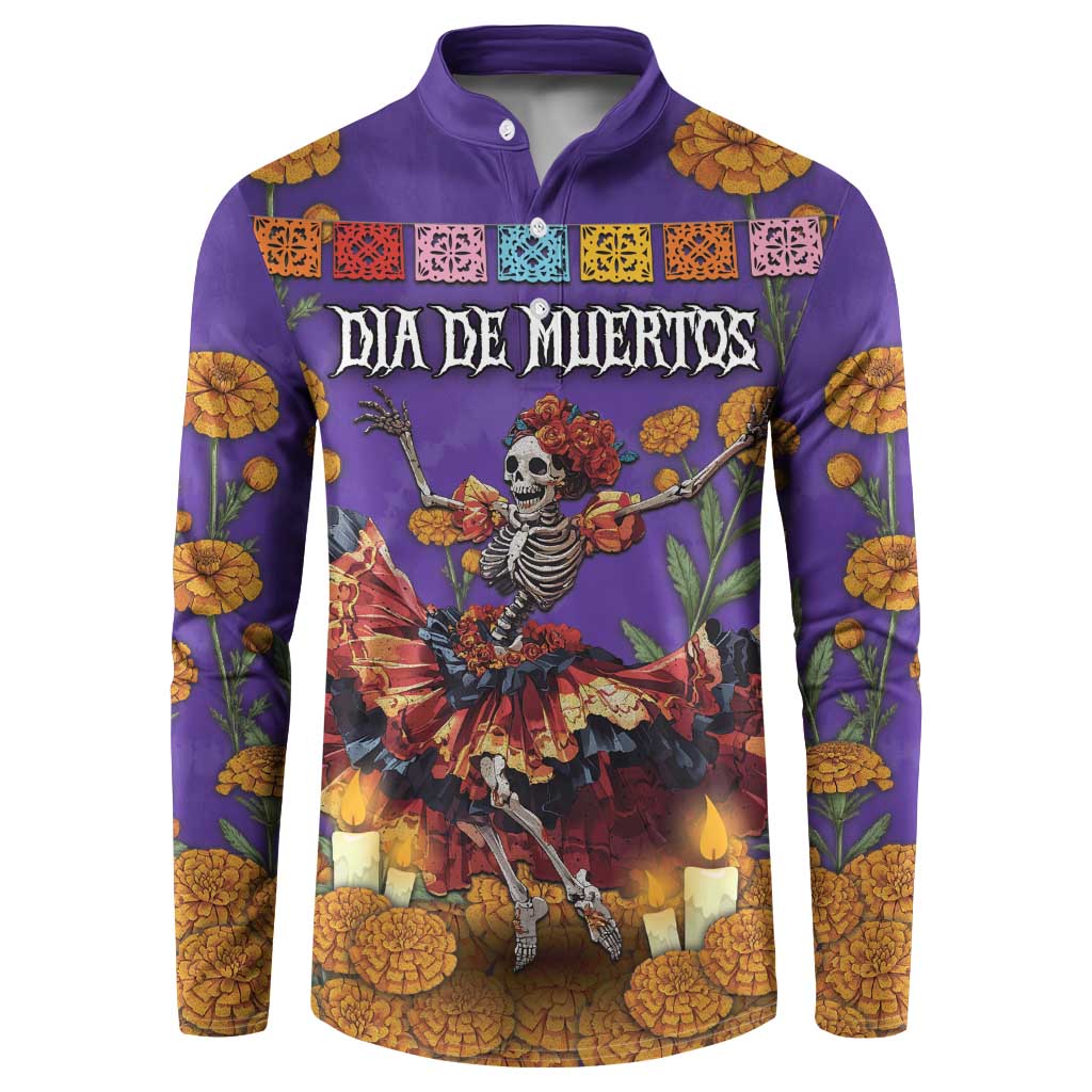 Day Of The Dead Button Sweatshirt Viva La Vida - Wonder Print Shop
