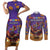 Day Of The Dead Couples Matching Short Sleeve Bodycon Dress and Long Sleeve Button Shirt Viva La Vida - Wonder Print Shop