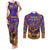 Day Of The Dead Couples Matching Tank Maxi Dress and Long Sleeve Button Shirt Viva La Vida - Wonder Print Shop