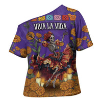 Day Of The Dead Cross Shoulder Shirt Viva La Vida - Wonder Print Shop
