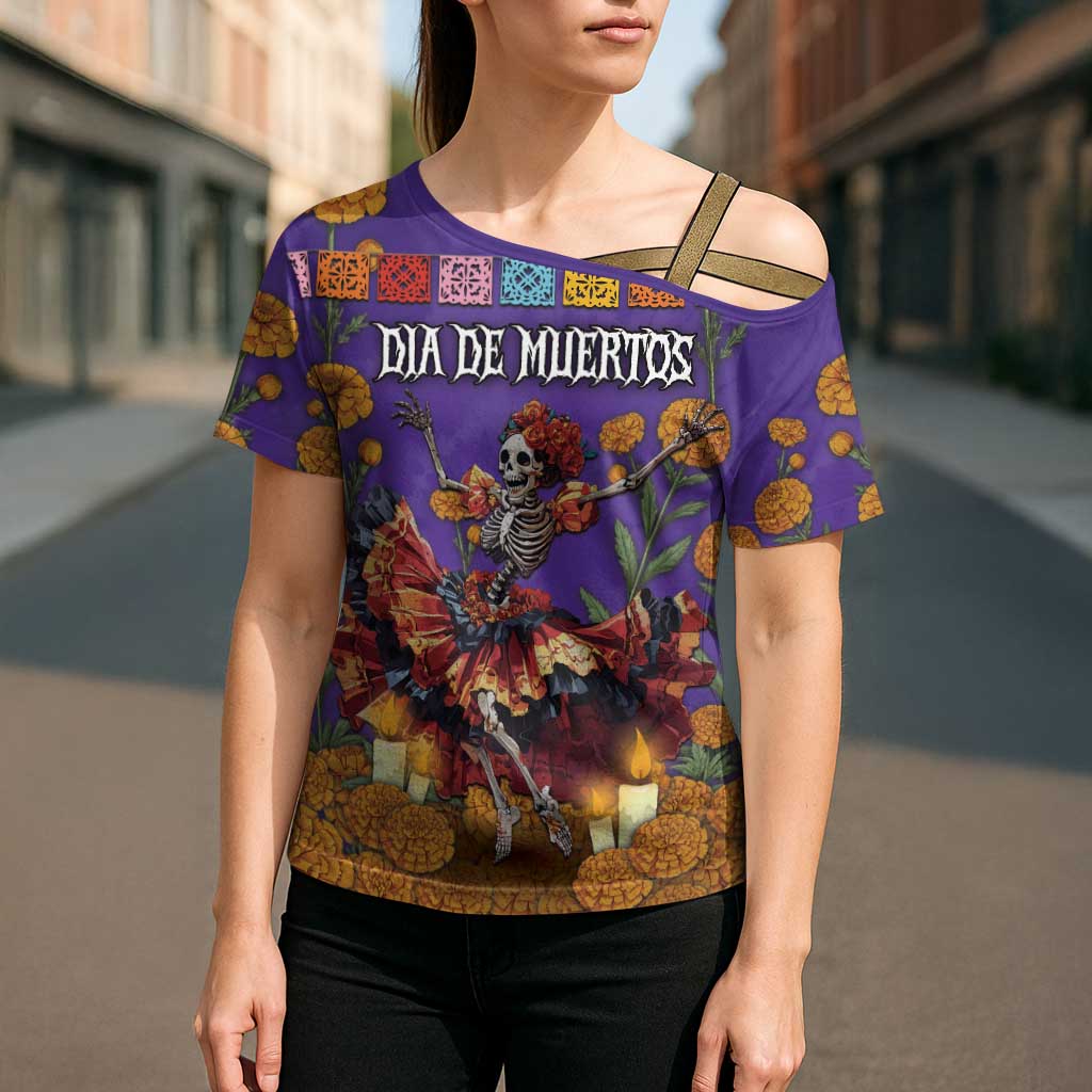 Day Of The Dead Cross Shoulder Shirt Viva La Vida - Wonder Print Shop
