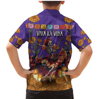 Day Of The Dead Family Matching Mermaid Dress and Hawaiian Shirt Viva La Vida - Wonder Print Shop