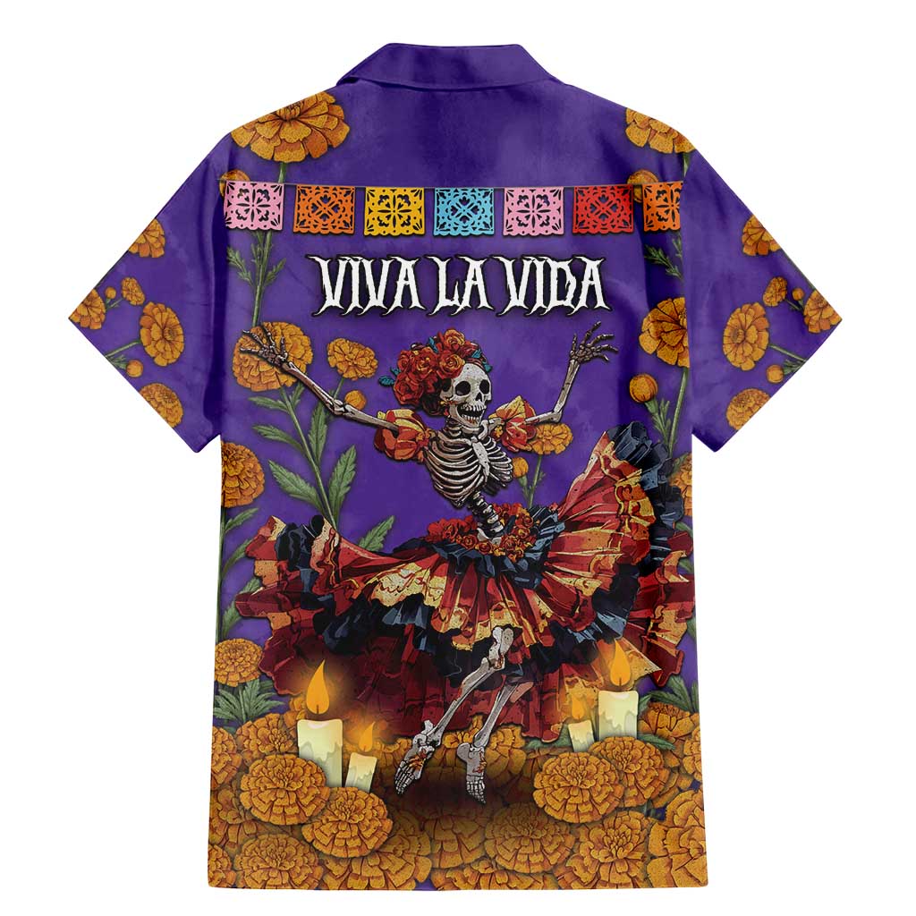 Day Of The Dead Family Matching Mermaid Dress and Hawaiian Shirt Viva La Vida - Wonder Print Shop