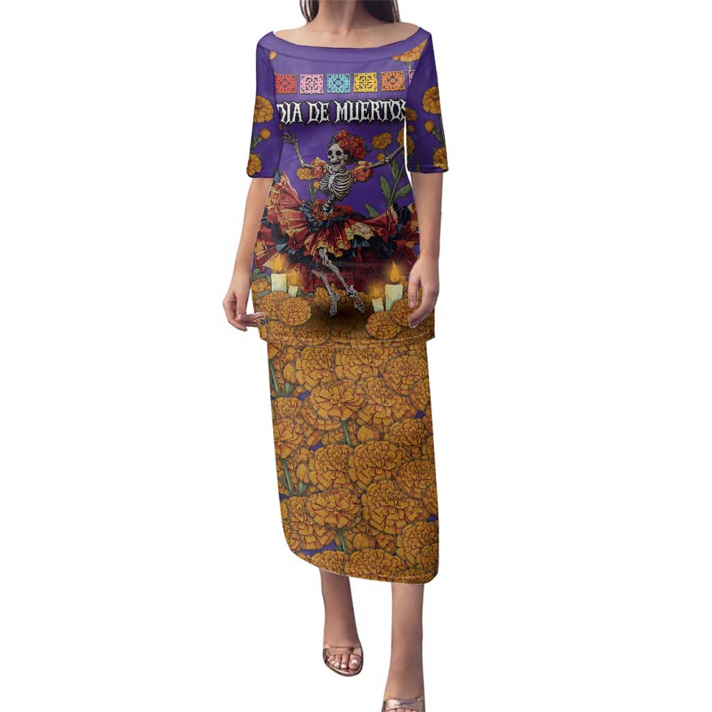 Day Of The Dead Family Matching Puletasi and Hawaiian Shirt Viva La Vida - Wonder Print Shop