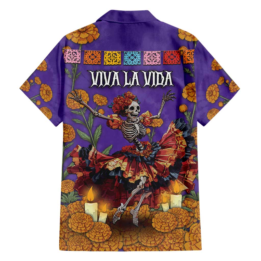 Day Of The Dead Family Matching Summer Maxi Dress and Hawaiian Shirt Viva La Vida - Wonder Print Shop