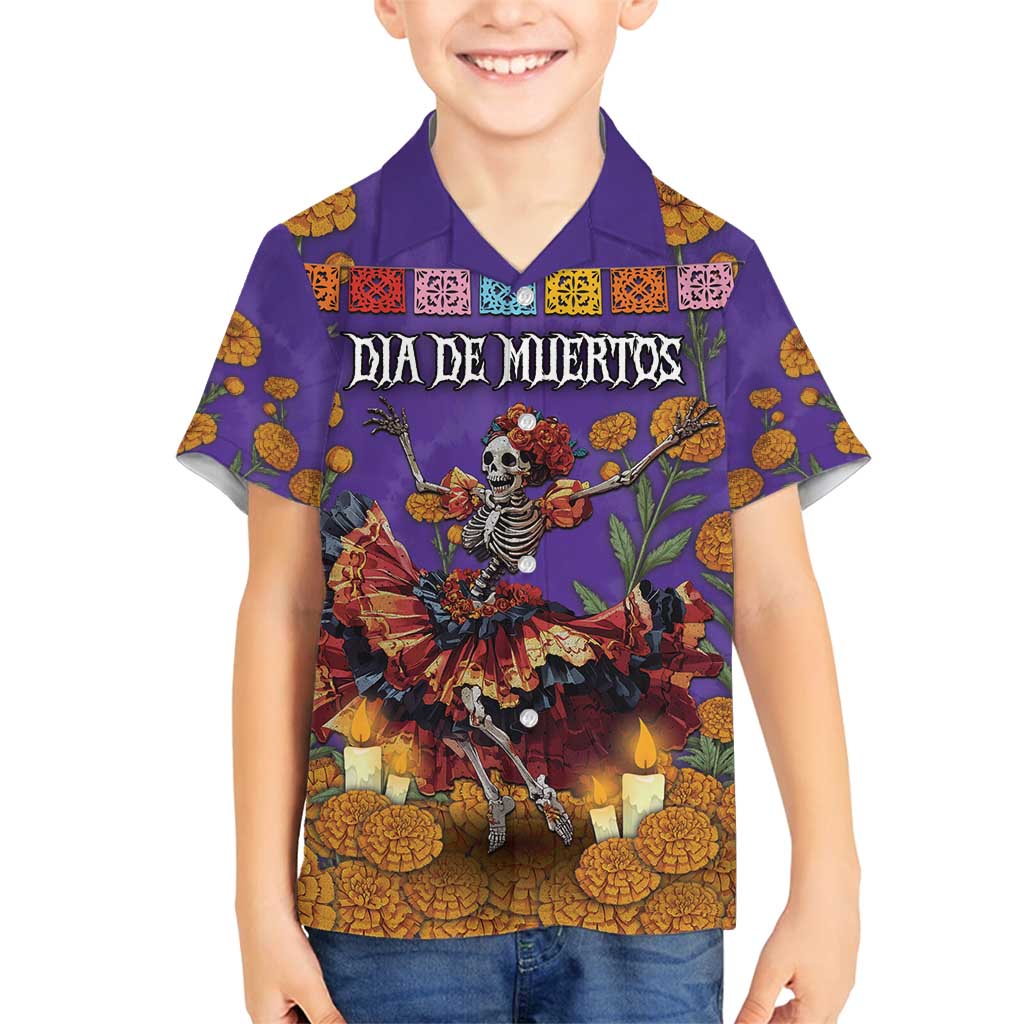 Day Of The Dead Family Matching Tank Maxi Dress and Hawaiian Shirt Viva La Vida - Wonder Print Shop