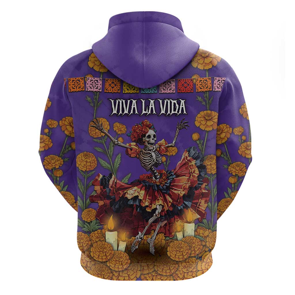 Day Of The Dead Hoodie Viva La Vida - Wonder Print Shop