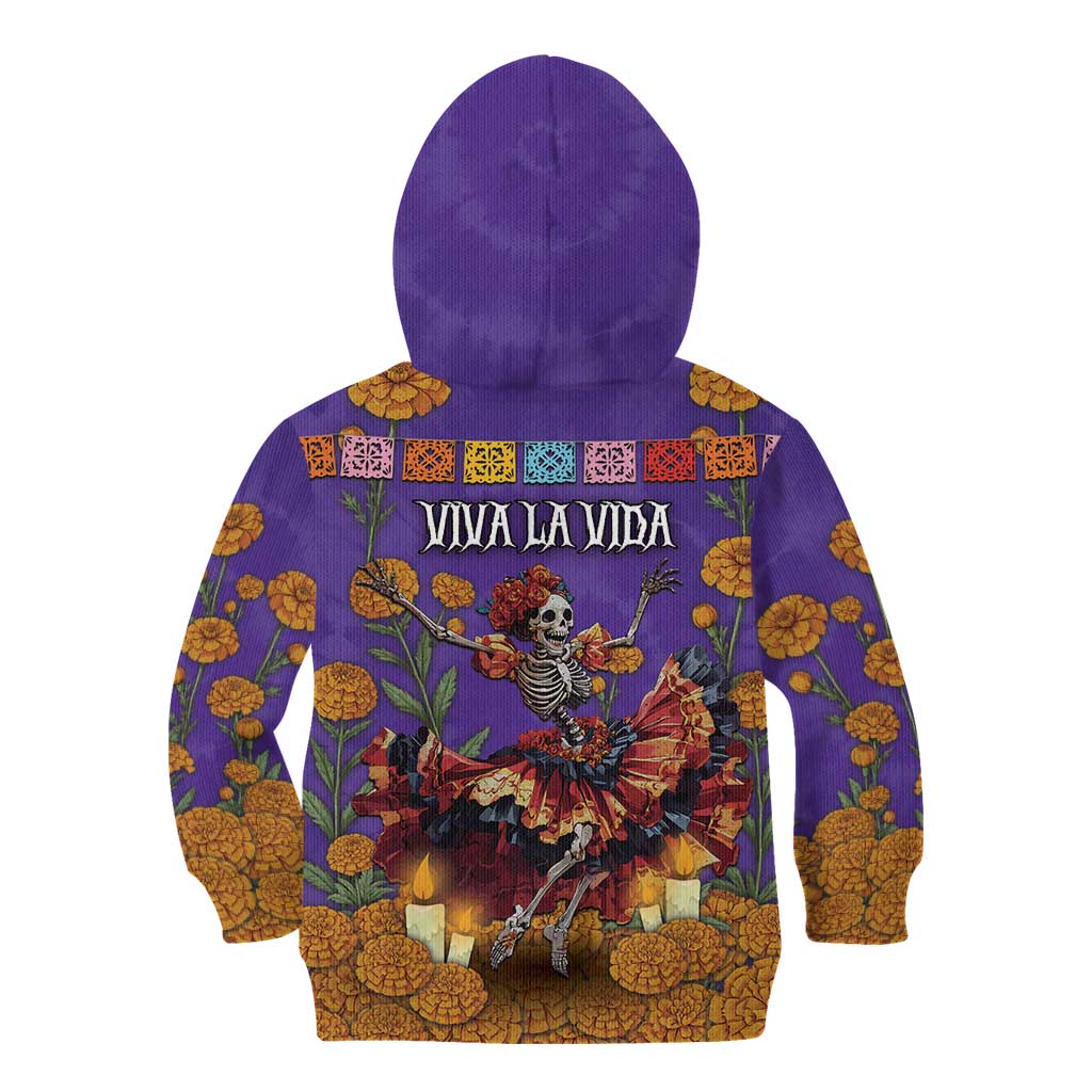 Day Of The Dead Kid Hoodie Viva La Vida - Wonder Print Shop