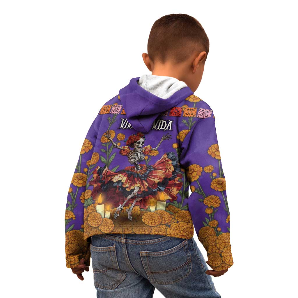 Day Of The Dead Kid Hoodie Viva La Vida - Wonder Print Shop