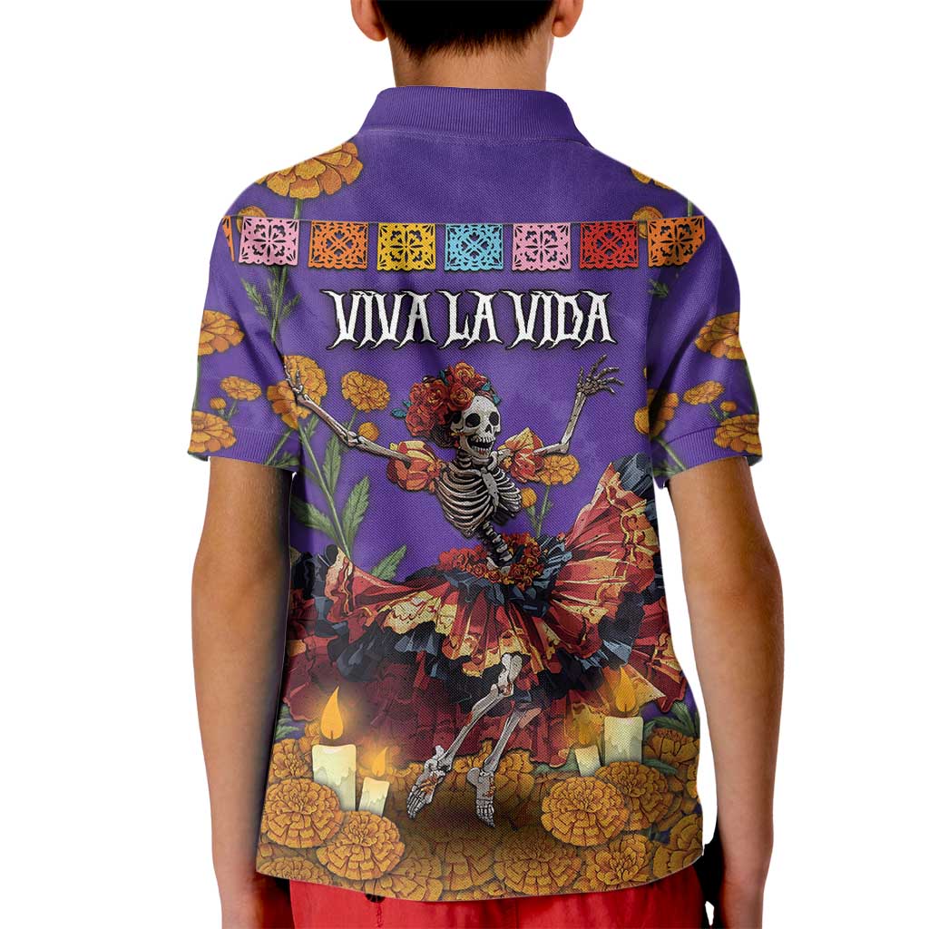 Day Of The Dead Kid Polo Shirt Viva La Vida - Wonder Print Shop