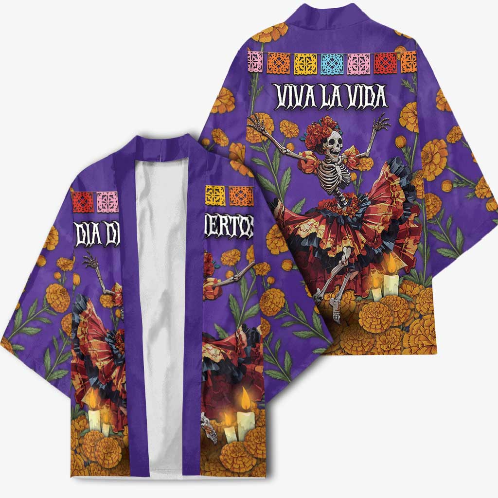 Day Of The Dead Kimono Viva La Vida - Wonder Print Shop