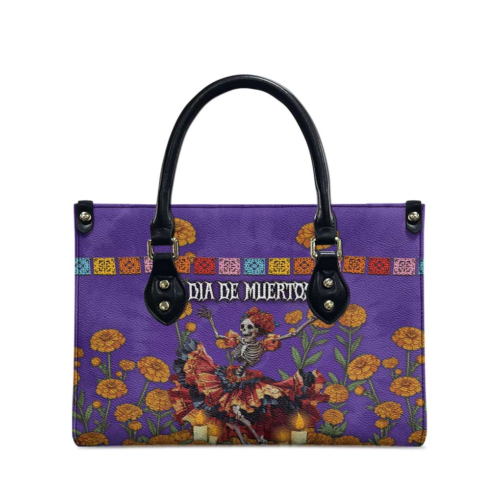 Day Of The Dead Leather Bag Viva La Vida - Wonder Print Shop