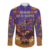 Day Of The Dead Long Sleeve Button Shirt Viva La Vida - Wonder Print Shop