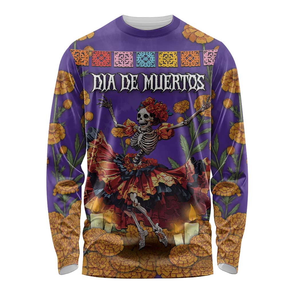 Day Of The Dead Long Sleeve Shirt Viva La Vida - Wonder Print Shop