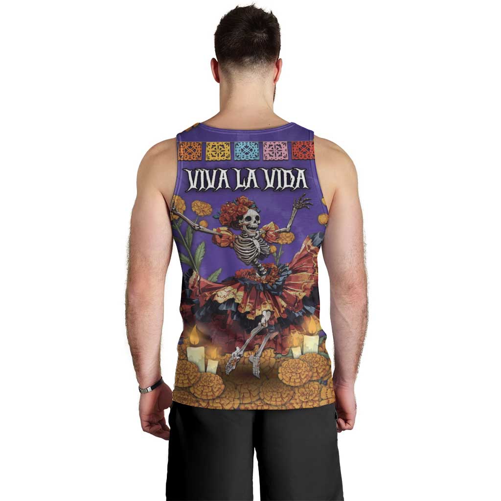 Day Of The Dead Men Tank Top Viva La Vida - Wonder Print Shop