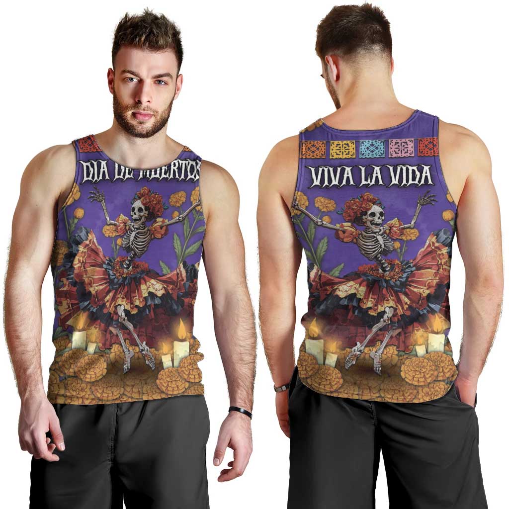 Day Of The Dead Men Tank Top Viva La Vida - Wonder Print Shop