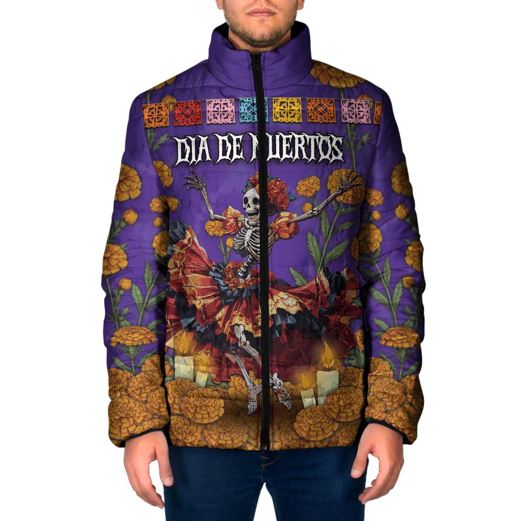Day Of The Dead Padded Jacket Viva La Vida - Wonder Print Shop