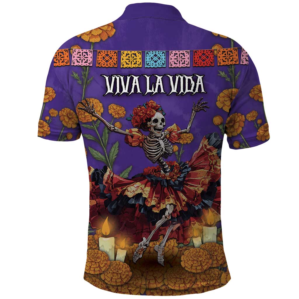 Day Of The Dead Polo Shirt Viva La Vida - Wonder Print Shop