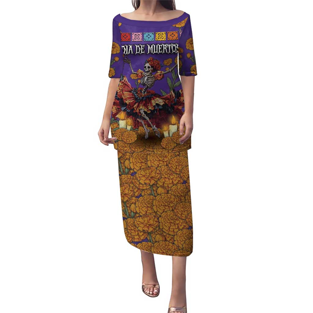 Day Of The Dead Puletasi Viva La Vida - Wonder Print Shop