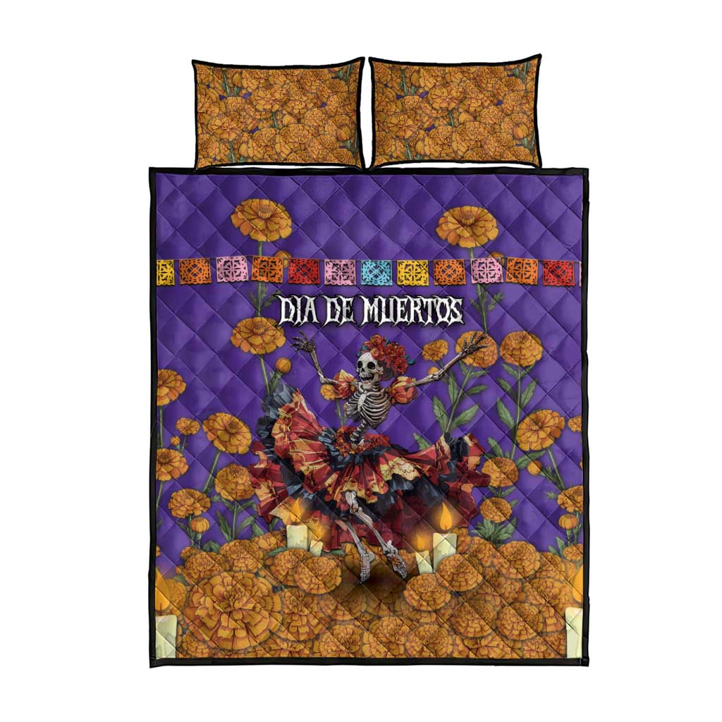 Day Of The Dead Quilt Bed Set Viva La Vida - Wonder Print Shop