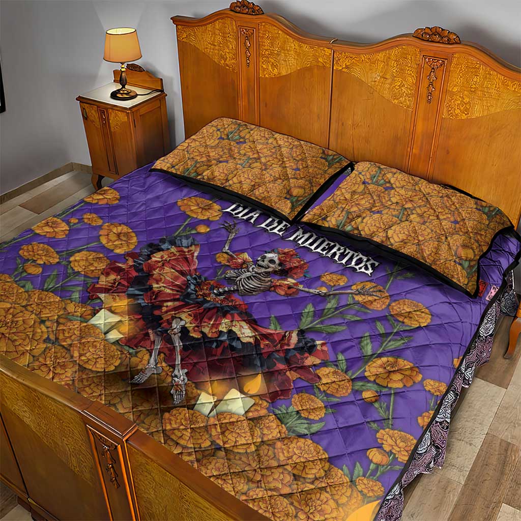 Day Of The Dead Quilt Bed Set Viva La Vida - Wonder Print Shop