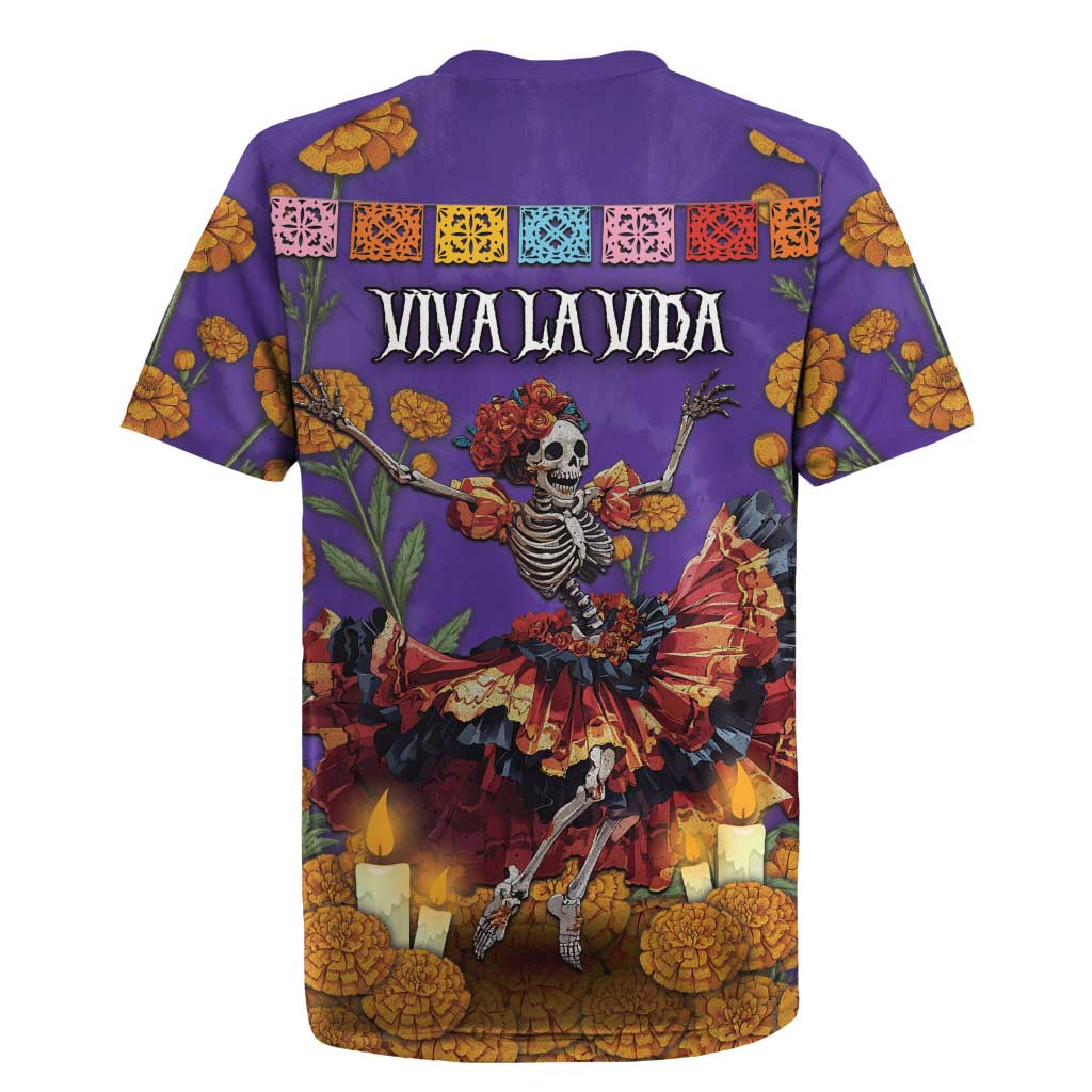 Day Of The Dead Rugby Jersey Viva La Vida - Wonder Print Shop