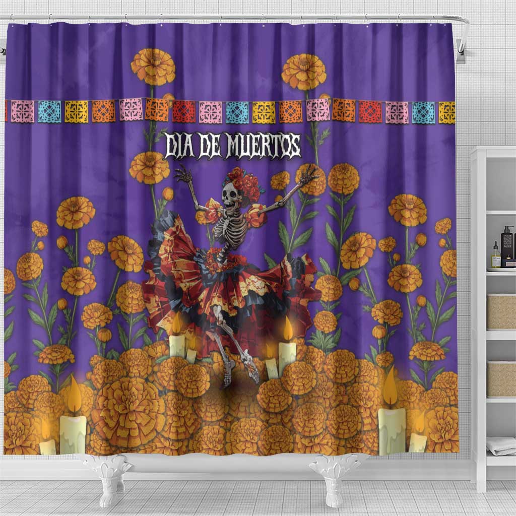 Day Of The Dead Shower Curtain Viva La Vida - Wonder Print Shop