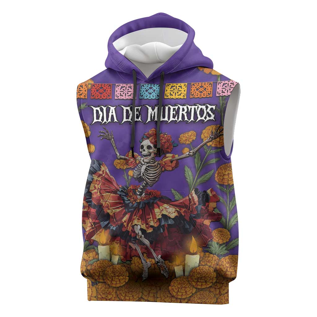 Day Of The Dead Sleeveless Hoodie Viva La Vida - Wonder Print Shop