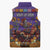 Day Of The Dead Sleeveless Puffer Jacket Viva La Vida - Wonder Print Shop