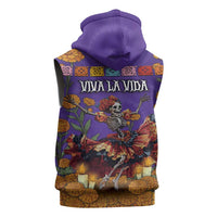 Day Of The Dead Sleeveless Zip Hoodie Viva La Vida - Wonder Print Shop