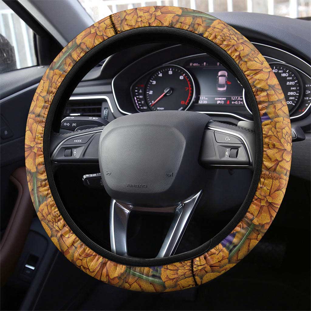 Day Of The Dead Steering Wheel Cover Viva La Vida - Wonder Print Shop
