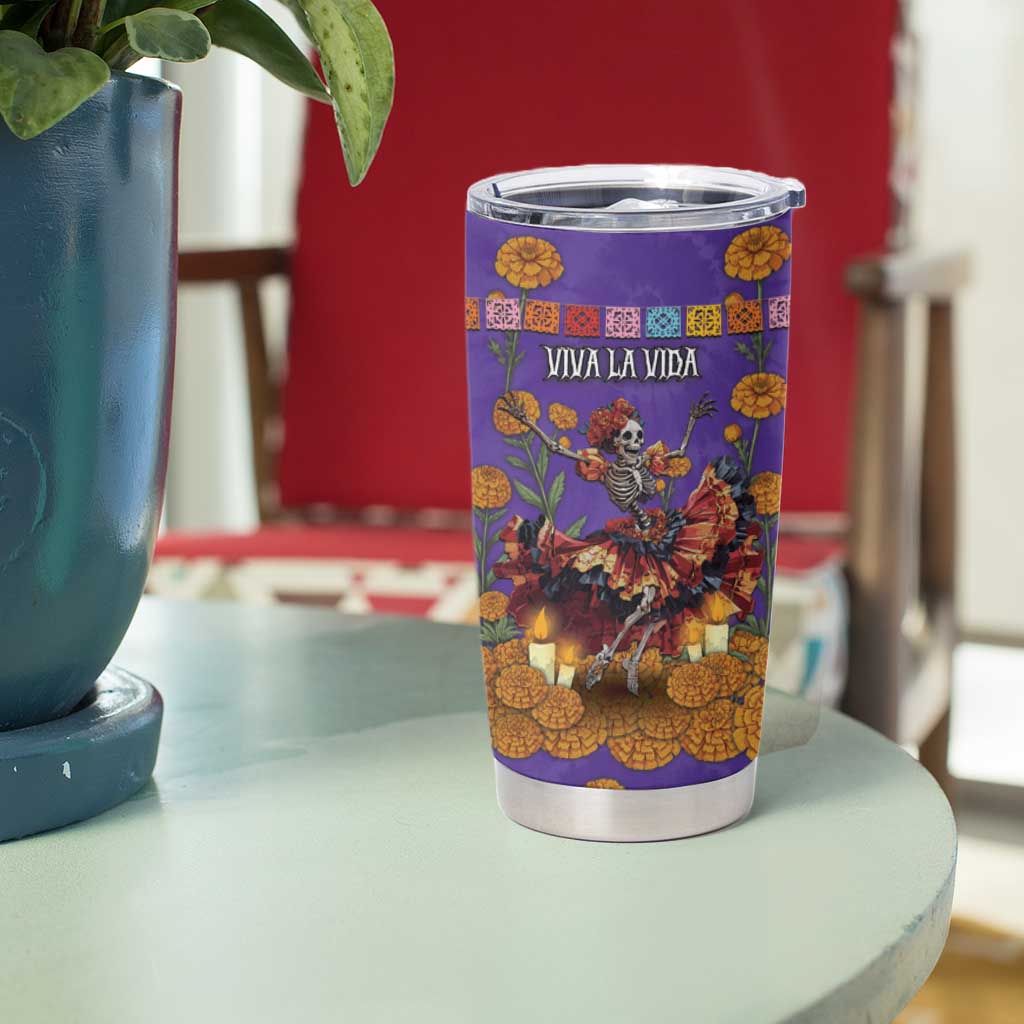 Day Of The Dead Tumbler Cup Viva La Vida - Wonder Print Shop