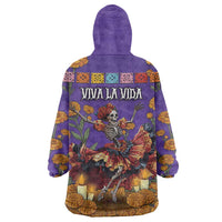 Day Of The Dead Wearable Blanket Hoodie Viva La Vida - Wonder Print Shop