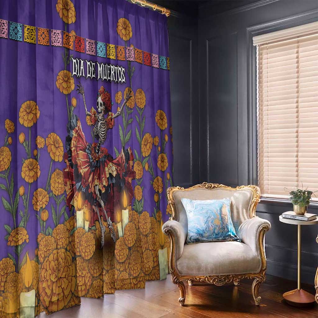 Day Of The Dead Window Curtain Viva La Vida - Wonder Print Shop