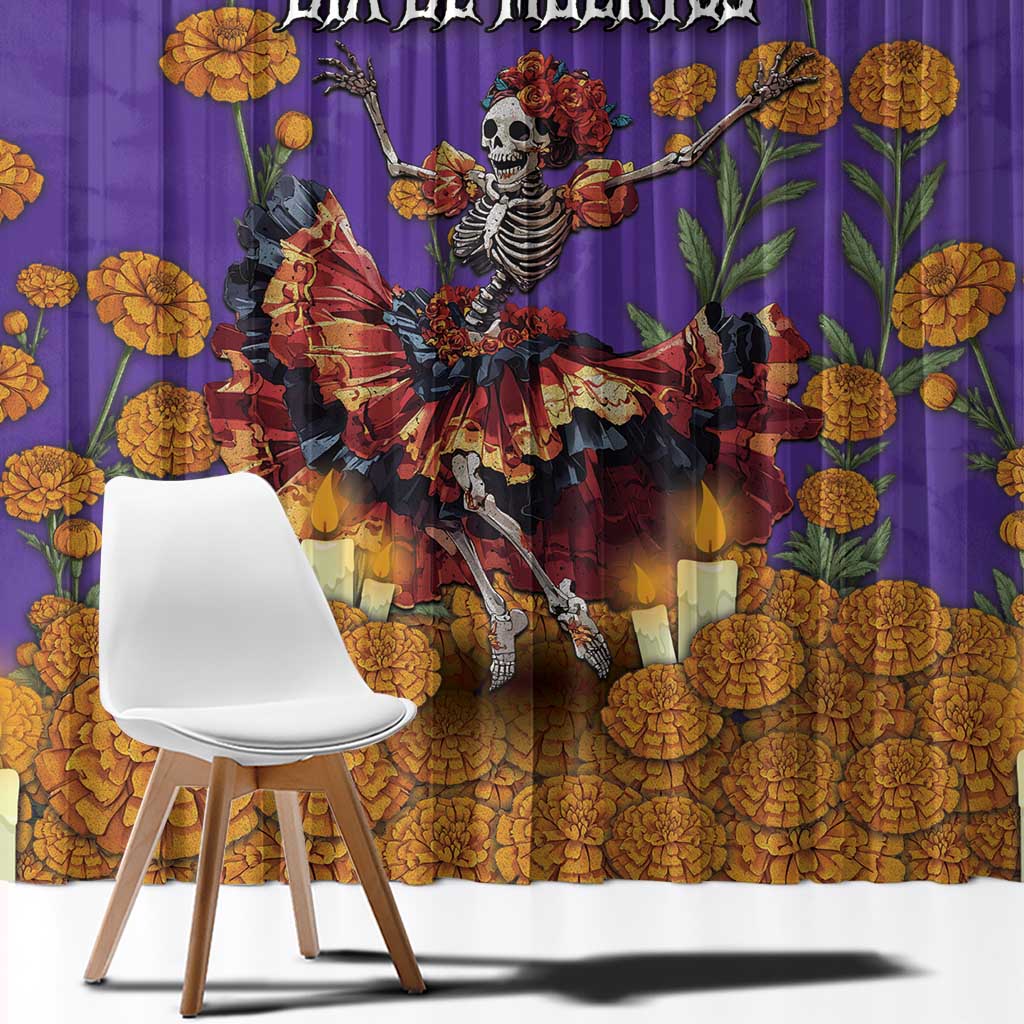 Day Of The Dead Window Curtain Viva La Vida - Wonder Print Shop