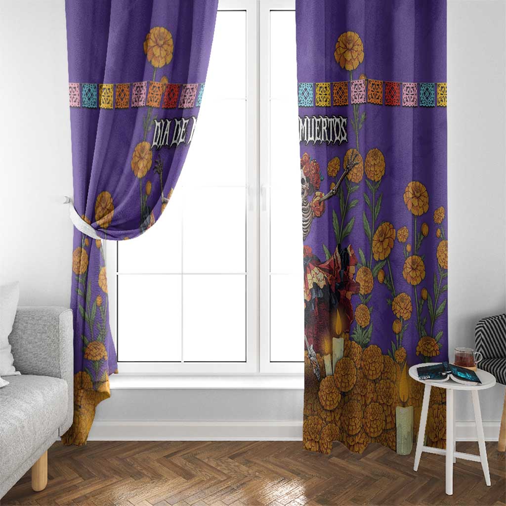 Day Of The Dead Window Curtain Viva La Vida - Wonder Print Shop