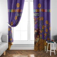 Day Of The Dead Window Curtain Viva La Vida - Wonder Print Shop