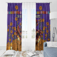 Day Of The Dead Window Curtain Viva La Vida - Wonder Print Shop