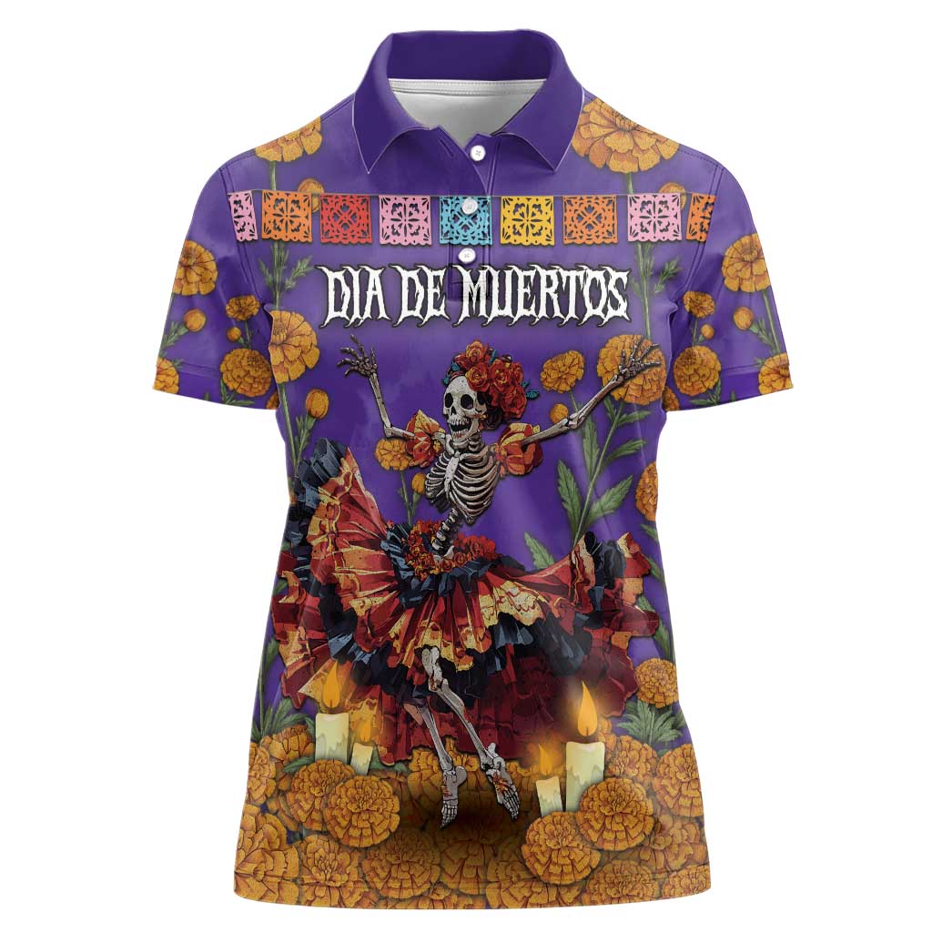 Day Of The Dead Women Polo Shirt Viva La Vida - Wonder Print Shop