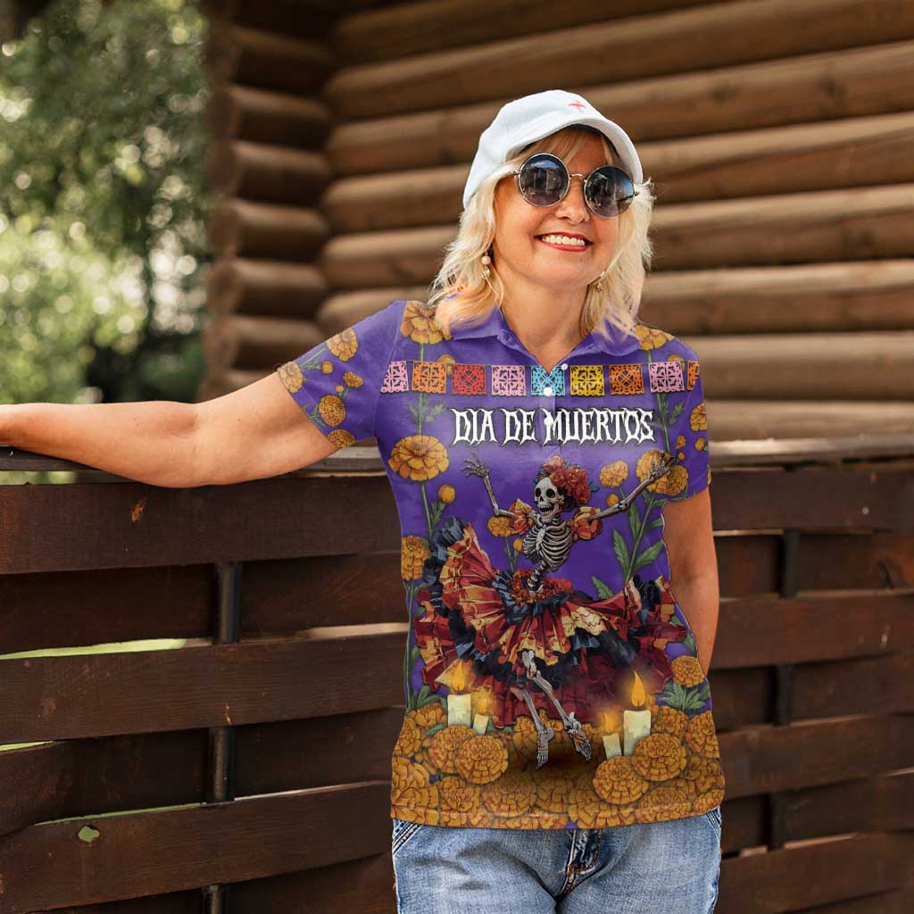 Day Of The Dead Women Polo Shirt Viva La Vida - Wonder Print Shop