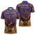Day Of The Dead Zipper Polo Shirt Viva La Vida - Wonder Print Shop