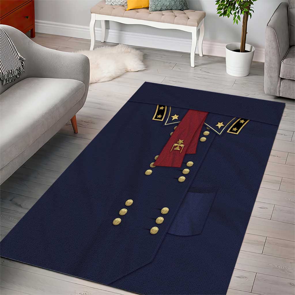 George Armstrong Custer Area Rug Soldier Costume - Wonder Print Shop