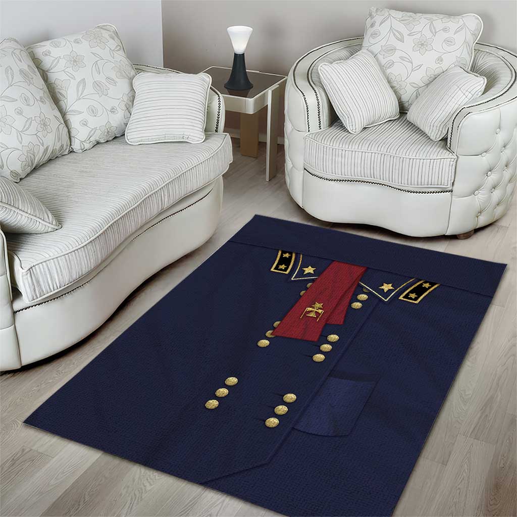George Armstrong Custer Area Rug Soldier Costume - Wonder Print Shop